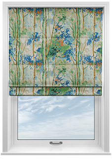 Silver Birch, Sapphire - Roman Blind